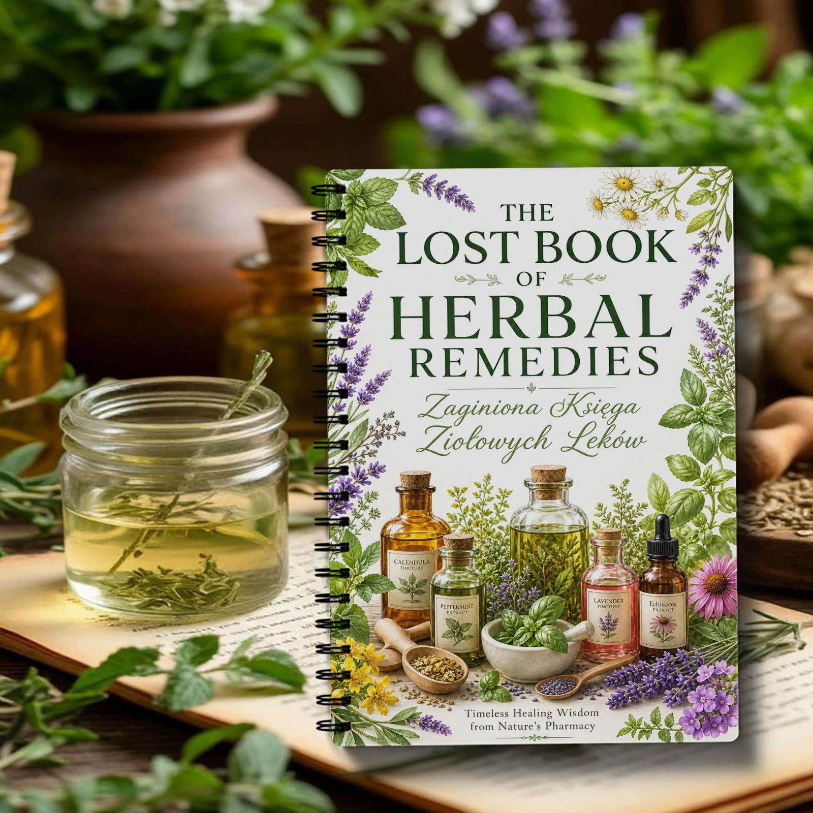 Herbal Wellness For You - Блокнот-ежедневник «Травяные средства» (польская версия) для