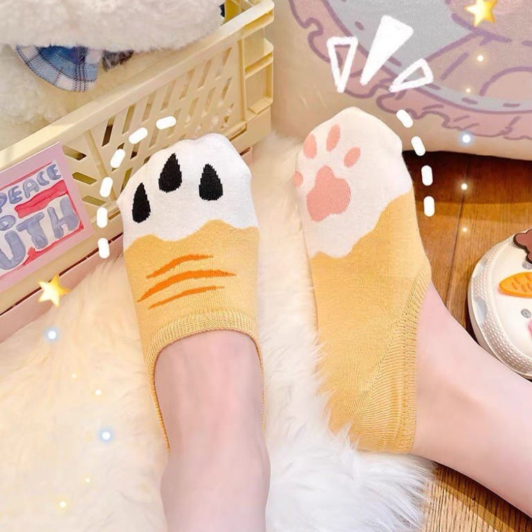 Женские милые носки с принтом  – обзор и цена Cat Claw Bark